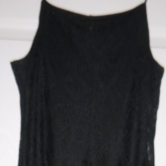 Mirrors- Women’s black lace mesh pullover dress - Picture 6 of 6